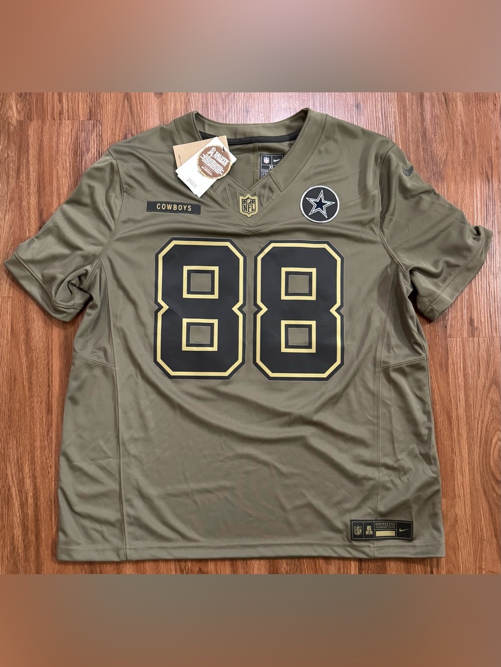 CeeDee Lamb Olive Dallas Cowboys 2025 Salute to Service Limited Jersey - XL